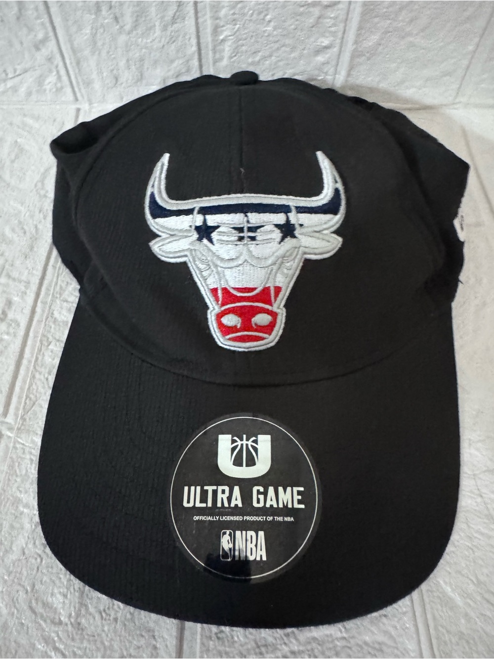NWT-NBA Chicago Bulls Ultra Game Hat Cap Black Fitted